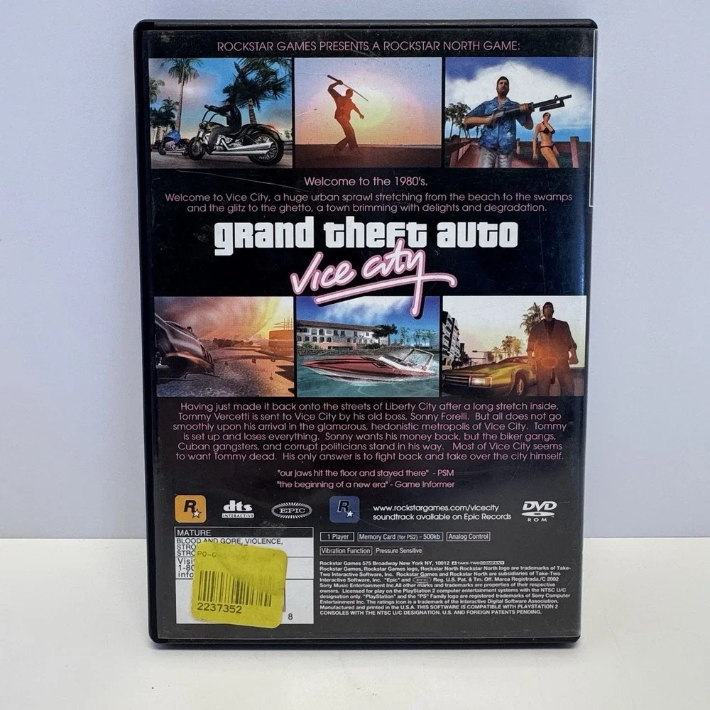 5 Game GTA Lot – PS2 Trilogy + Vice City Disc Variants‎ + GTA2 PS1